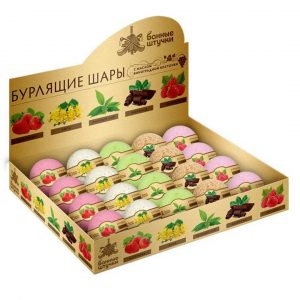 Бурлящие шары для ванны Банные штучки, ассортимент ароматов, 120 г