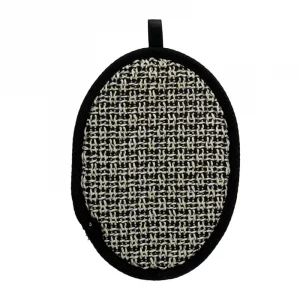 Мочалка-спонж Банные штучки «Мозаика», 17.5 см, хлопок, полиэстер, черный, серый