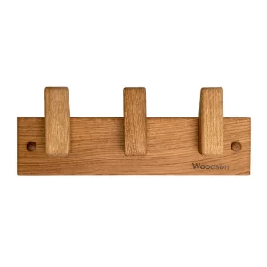 Вешалка из липы Woodson «D3», 12х31 см, 3 крючка